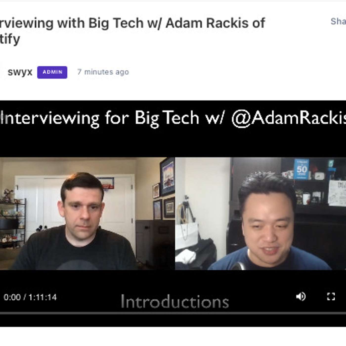 [Career Jam] Big Tech Interviews with Adam Rackis episode artwork